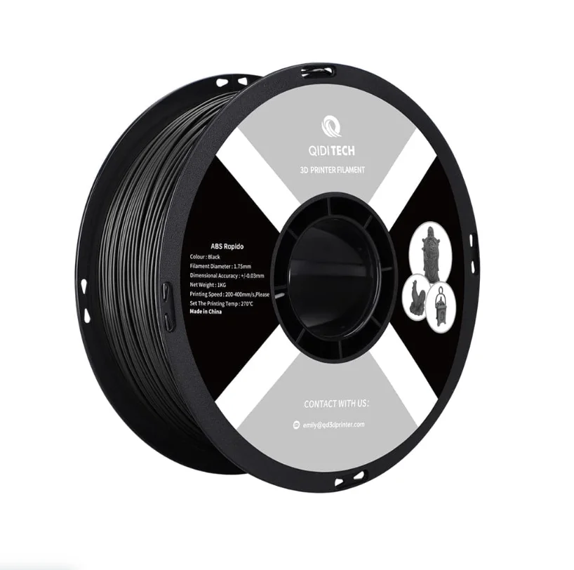 QIDI TECH ABS Rapido Filament, 1KG x 3Pcs, Color Random Delivery, 1.75mm