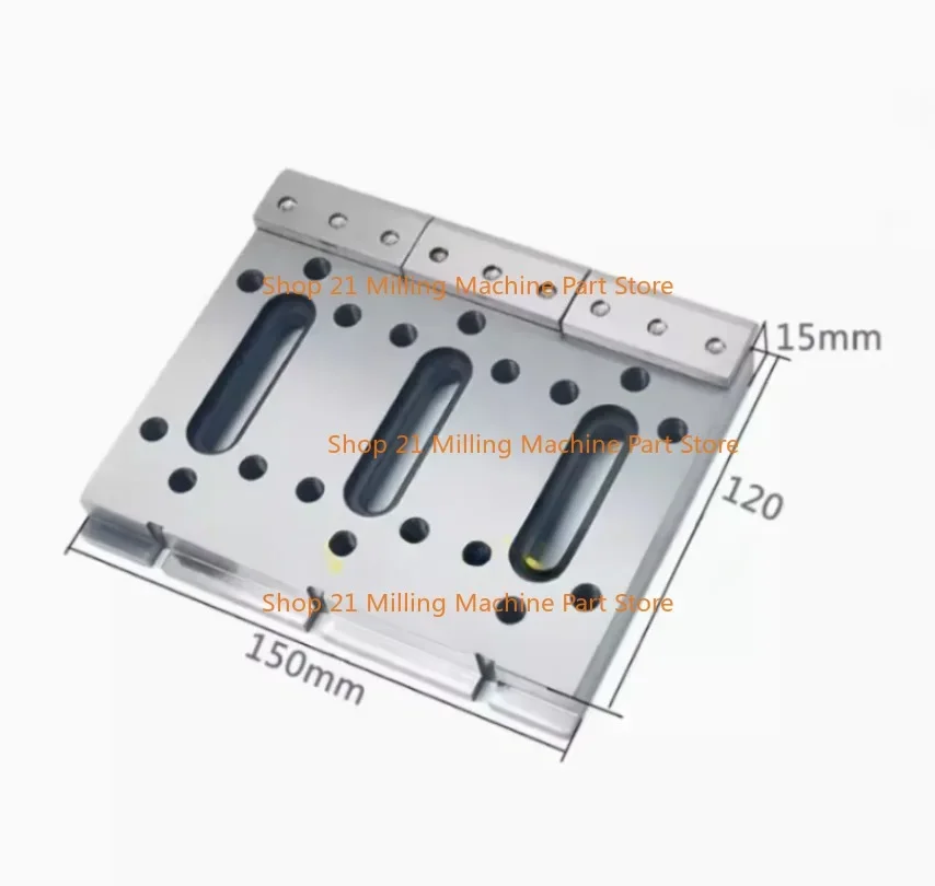 Wire EDM Fixture Board Stainless Jig Tool For Leveling Clamping Bracket 120x150x15mm