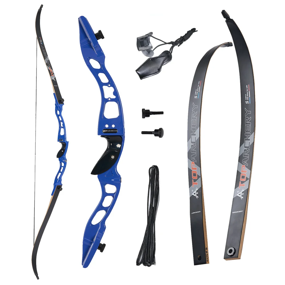 TOPARCHERY 66'' Archery Recurve Bow 20-40lbs Take-down Right-handed for Competition Hunting Target Shooting