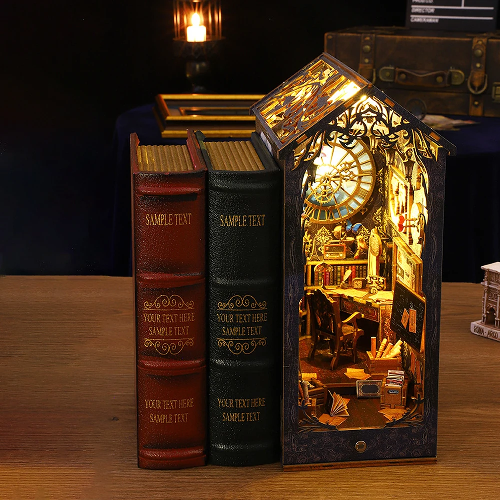 3D Detective Agency Books Nooks DIY Material Kit Stylish Desktop Crafts Decorations For Living Room
