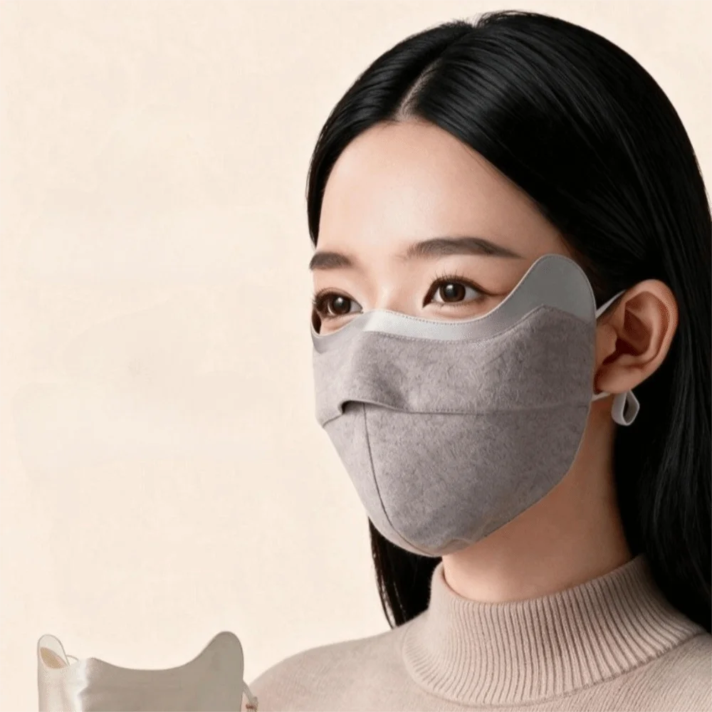 Warm Half Face Mask Half Face Mask Eye Protection Eye Corner Protection Cycling Mask Windproof Warm Thermal Face Cover Outdoor