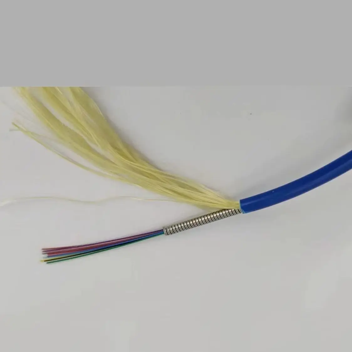 armored cable 100m 4cores 6 cores ratproof optical fiber wire indoor waterproof stainless steel 100mtr 4c 6c