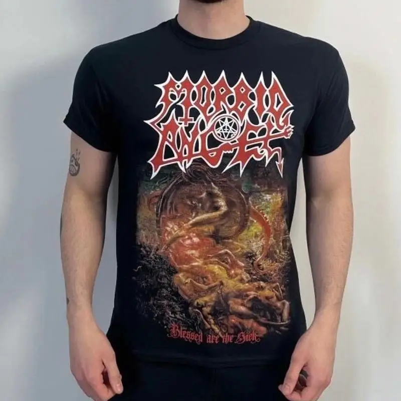 Morbid Angel Blessed Are The Sick Abstract Torso Graphic T-Shirt