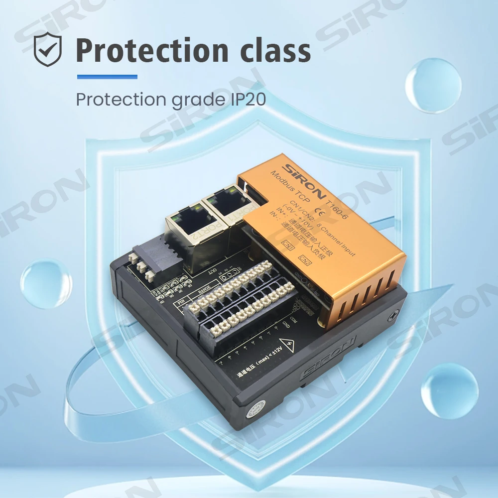 Module de contrôle de bus Io numérique analogique série SiRON T1, Module Io à distance EtherCAT Profinet