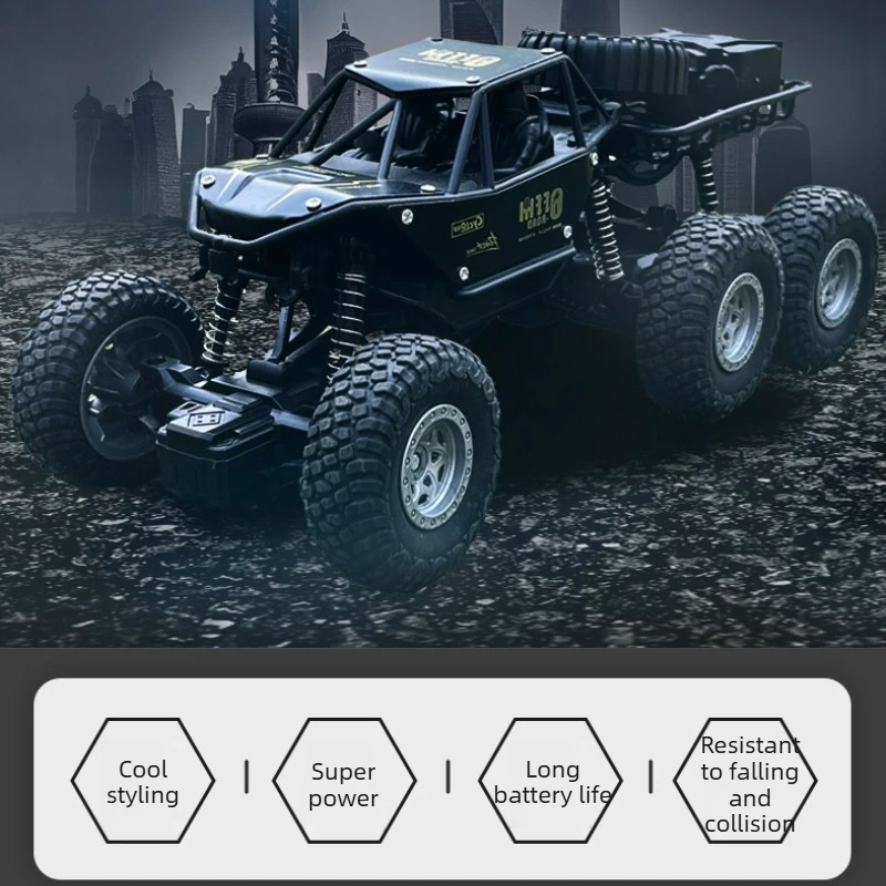 Cool Stuff Toy Car Funny Gift-Kawaii Alloy 6-wheel 4WD Rc Cars,Remote Control Car Model,Climbing Off-road Rc Truck,Toys for Kids