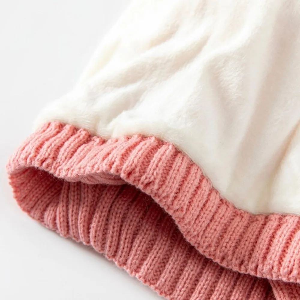 3Pcs/Set Warm Winter Hat Scarf Gloves Set Thicken Windproof Knit Beanie Snood Set Soft Elastic Scarf Neck Warmer Suit