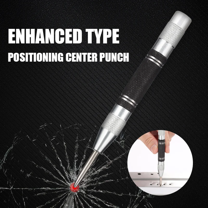 Automatic Center Punch Automatic Metal Punch Tool Woodworking Tool Loaded Marker Wood Chisel Hand Drill Drills Locator Drill Bit