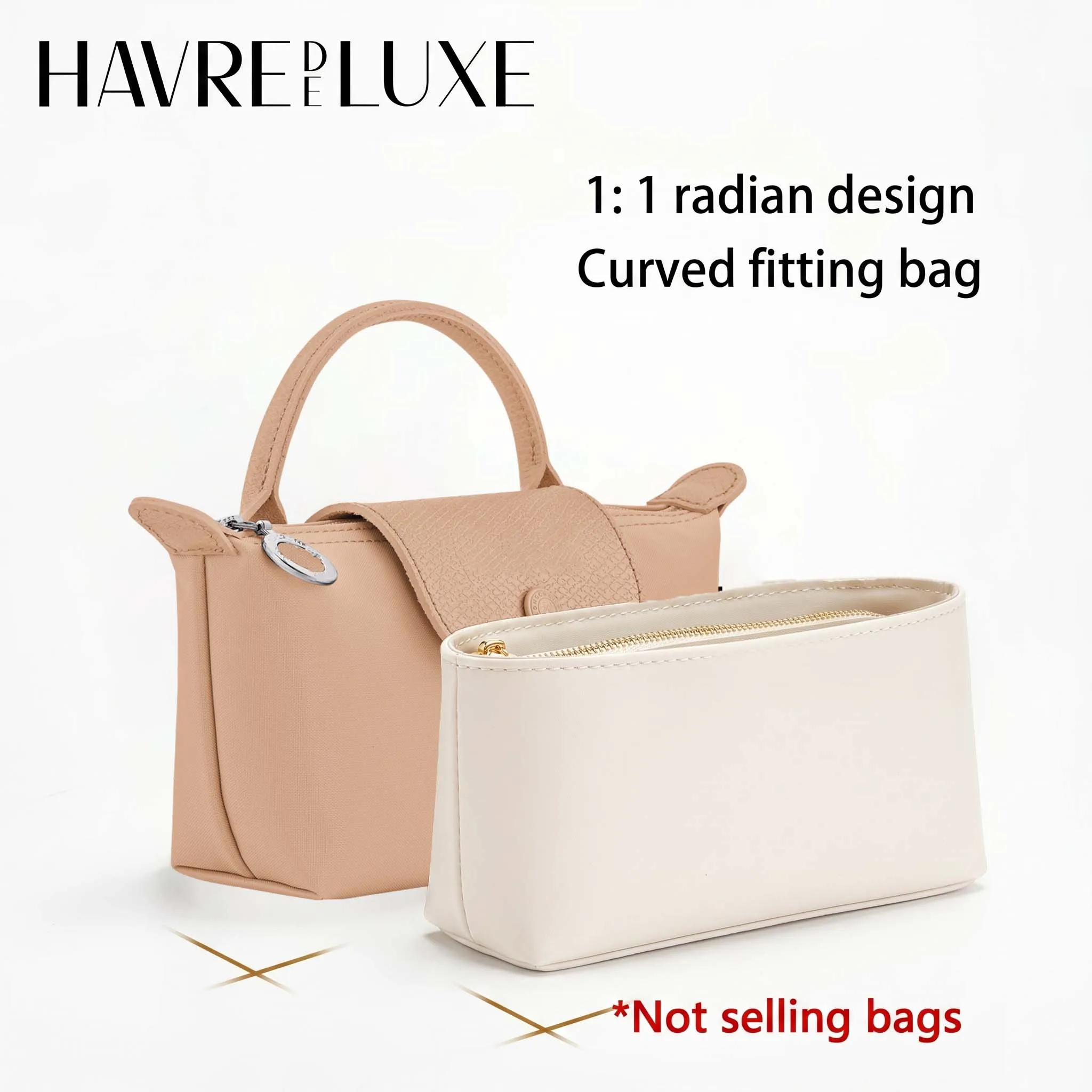 Bag Organizer Insert For Longchamp Mini Bag Nylon Material Durable Super Strong Fit Bag Support Handbag Insert Bag Accessories