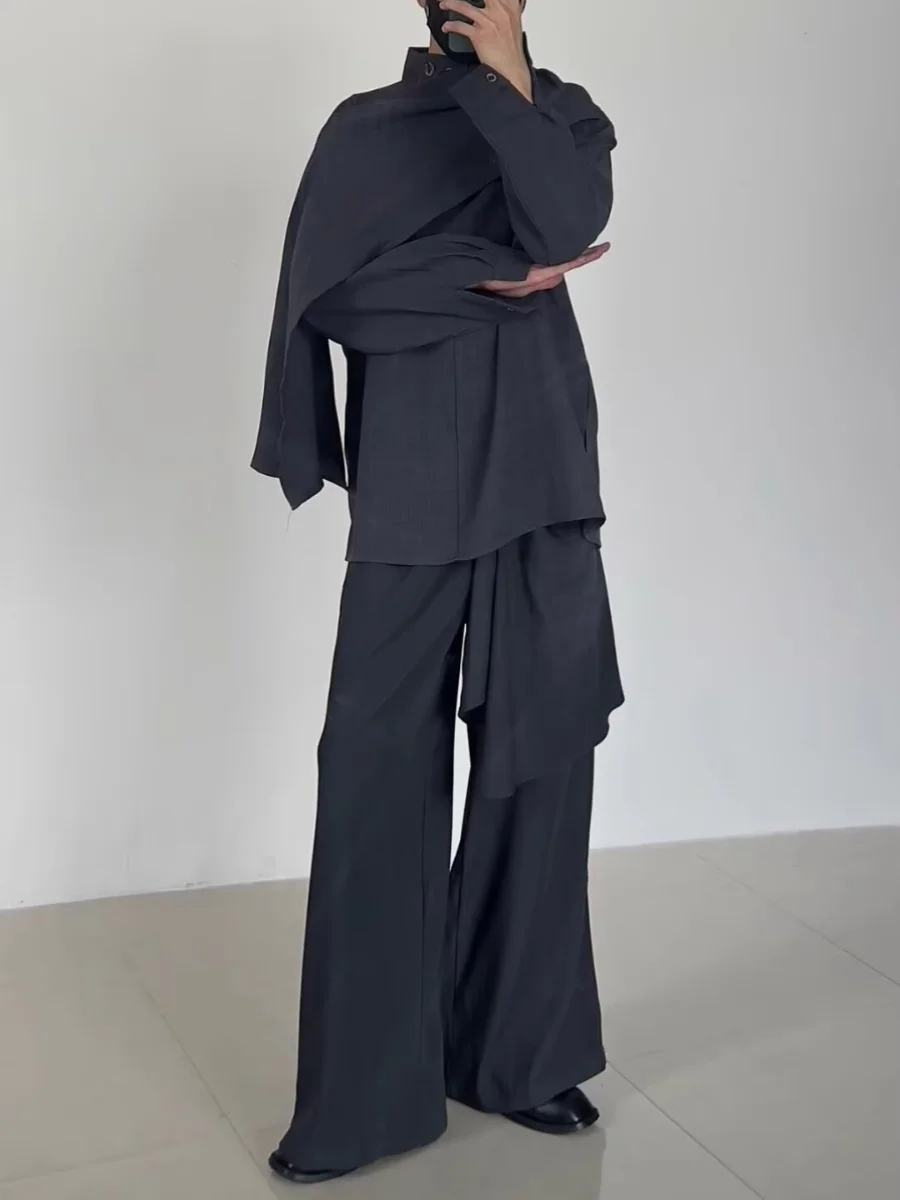 

ex Retro irt f High Collar Design Casual Garmet Vintage Button Splicing Wrap Cloth Leisure Top for Teenagers