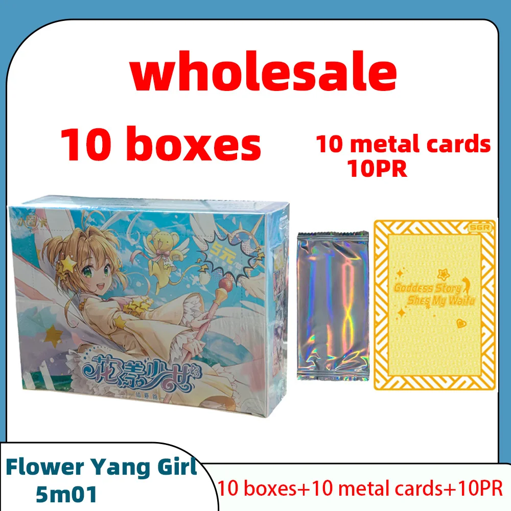 Wholesale Goddess Story Flower Yang Girl 5m01 Collection Cards Booster Box Tcg Card CCG Box Game Card Child Table Toys For Gift