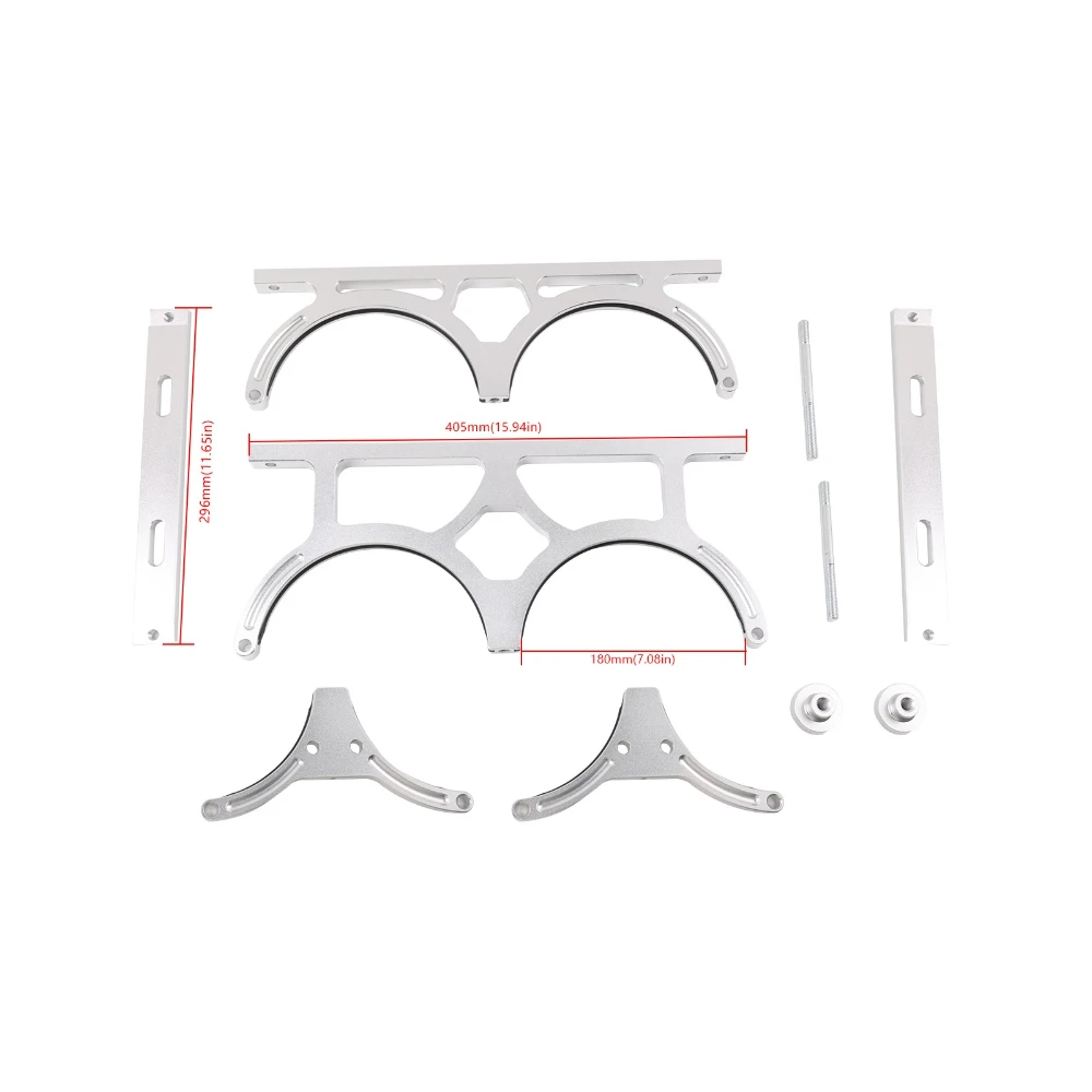 

Premium 7 Inch Bracket, Black Aluminum Nitrous Mount, Holds 10 15 Lb, Nos Bottles Firmly, Performance Tuning Essential