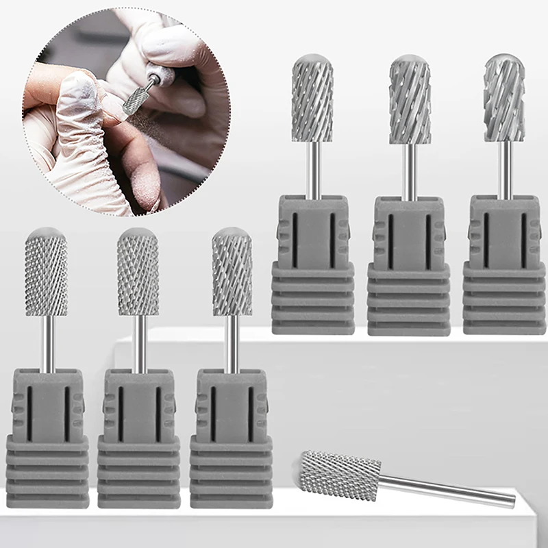 Tungsten Carbide Nail Drill Bit Electric Nail Mills Cutter For Manicure Machine Nail Accessories