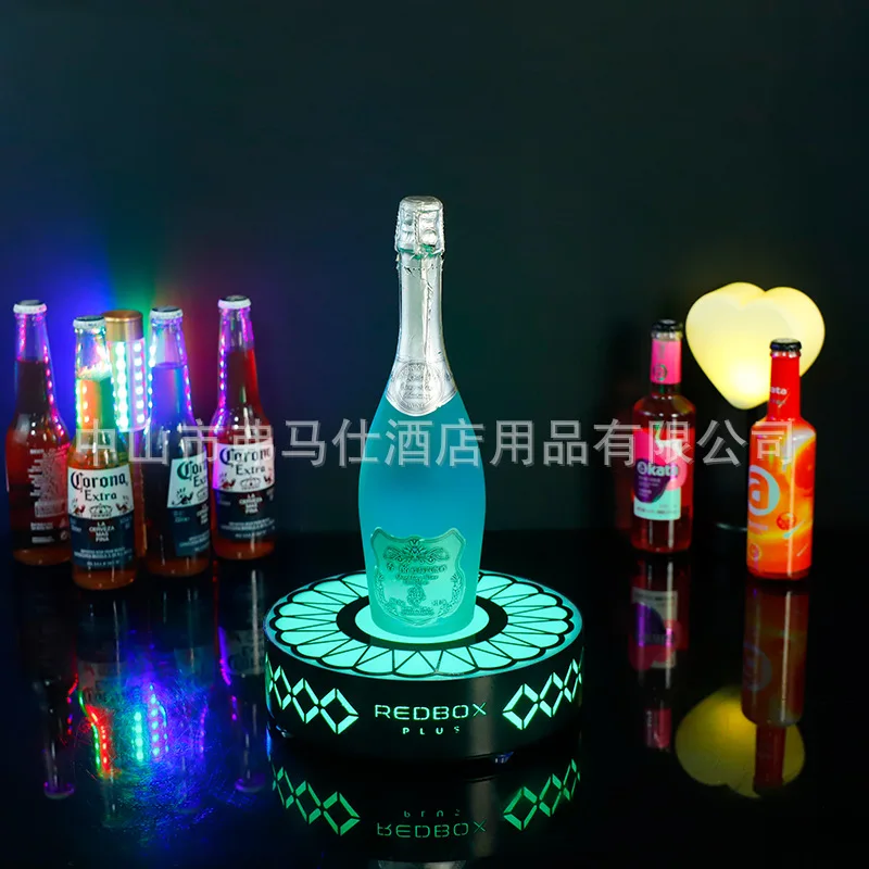 LED Luminous Bar Wine Display Rack Base, boate Personalidade Criativa, Spades A Champagne, KTV