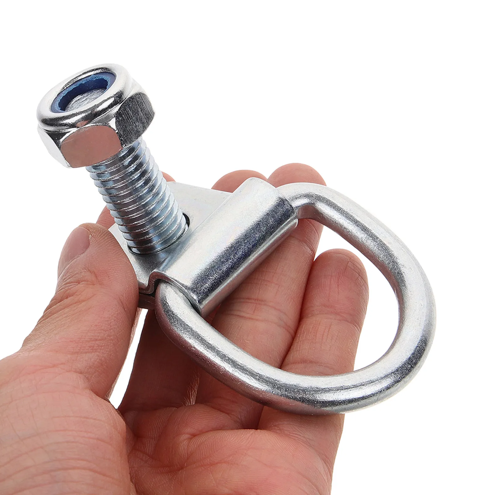 

2Sets Heavy Duty D-Ring Tie Down Anchors for Trailer Truck Van Cargo Securement Alloy Trailer Tie Down Anchors with M10x40