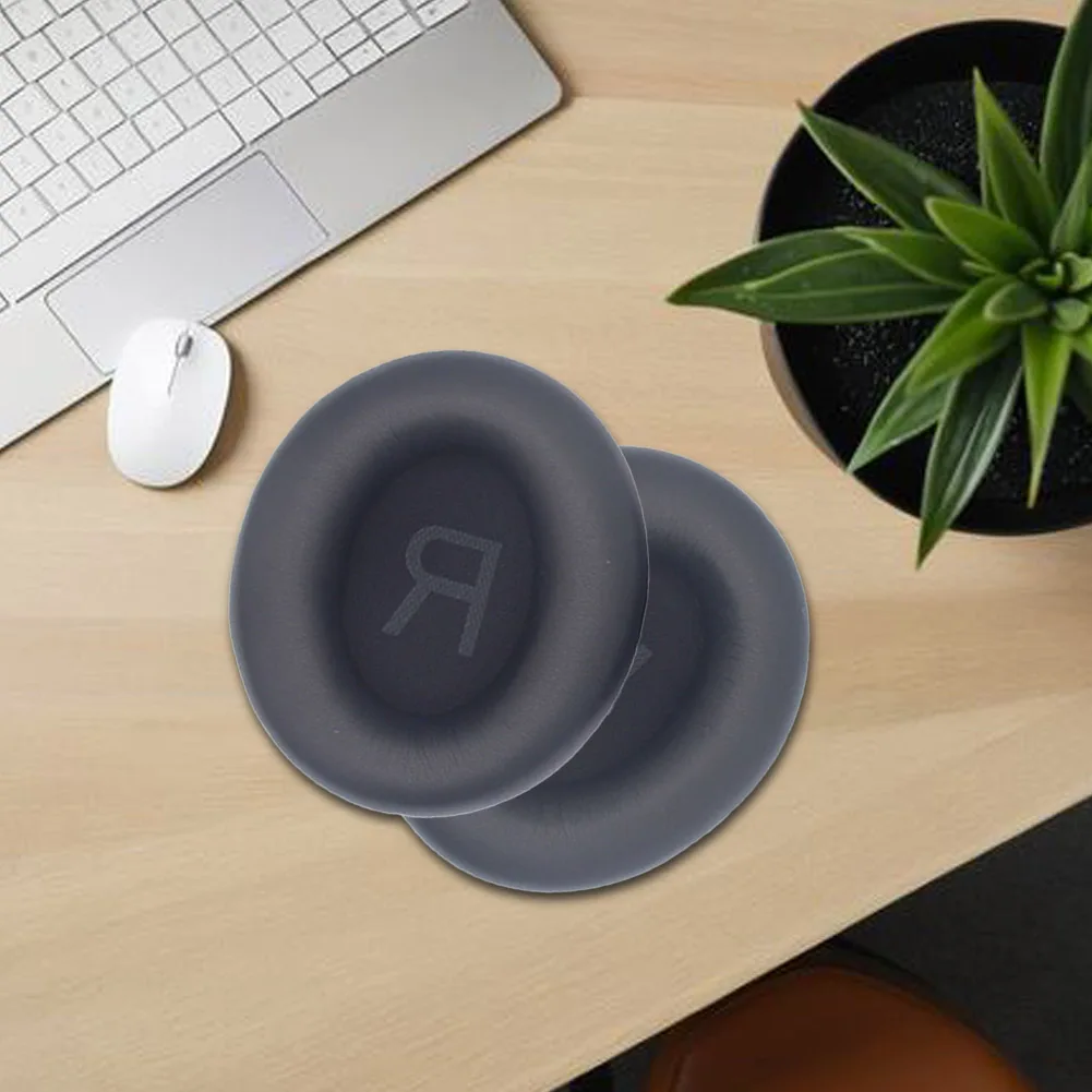 Headset Protective Cover Protein Leather Replacement Headphone Pads Headphone Ear Cushion for Anker Q45 Soundcore Life Headset