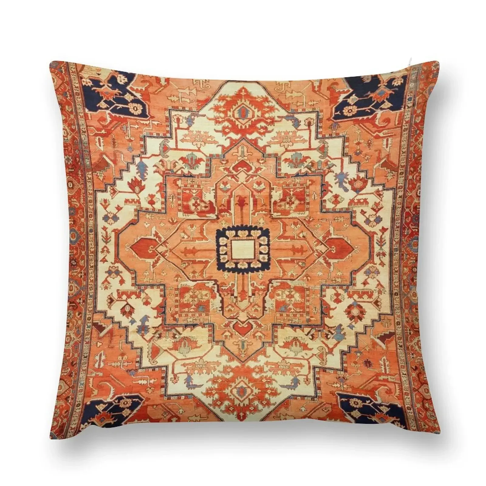 Heriz Floral Vintage Persian Carpet Print Throw Pillow Decorative pillowcase christmas decorations 2025 pillow