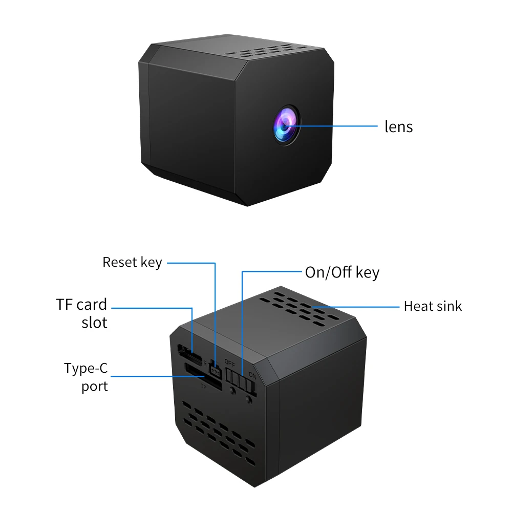 1080P Mini WiFi Camera F1 Wireless Remote Monitor Loop Recording Camera Security Protection Smart Home surveillance camera