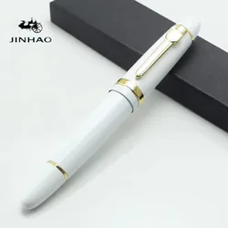 JINHAO 159 Broad 18KGP 0.5mm Nib Fountain Pen Purple Black Blue Champagne Gold Green Red White Signature Business Office