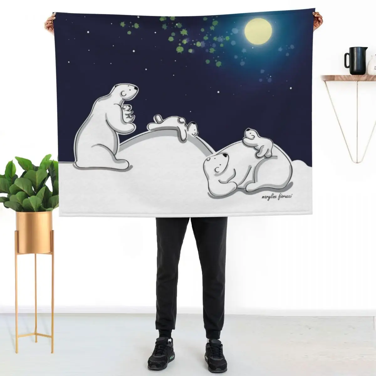 

Under the stars Throw Blanket Lightweight Cozy Blanket for Bed Sofa