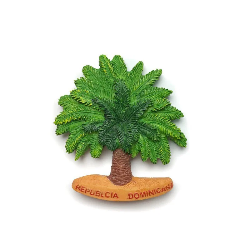 

Dominican Republic Palma Cana Palm 3D Resin Fridge Magnets, Imanes Nevera Cute Magnets For Fridge Strong Magnet Home Decor