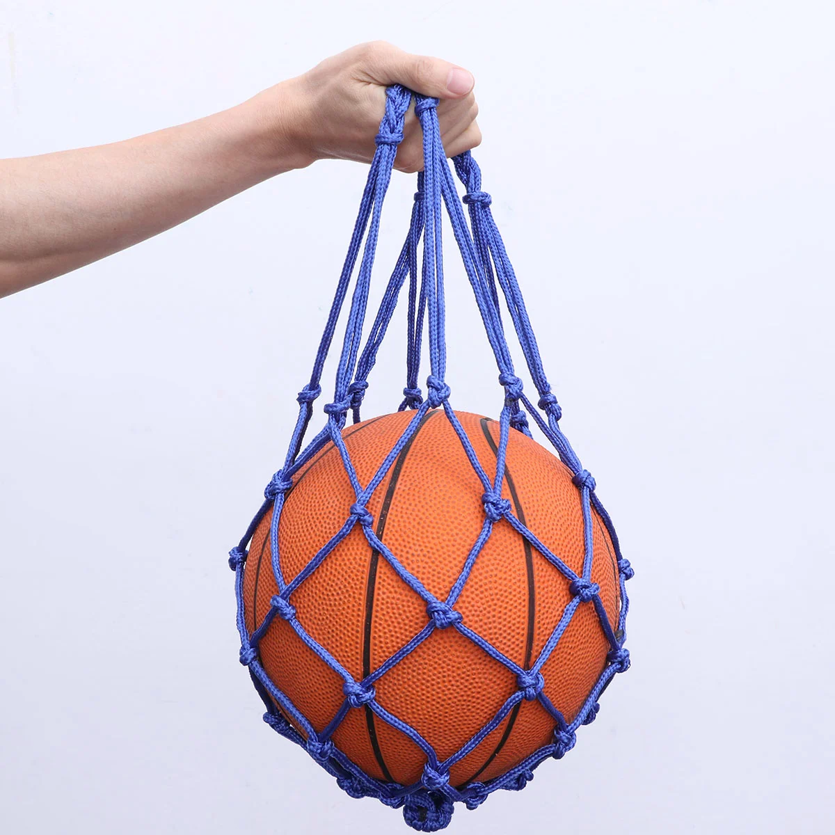 

Basketball Bag Drawstring Storage Black Nylon Soccer Carrier Individual Basketballs