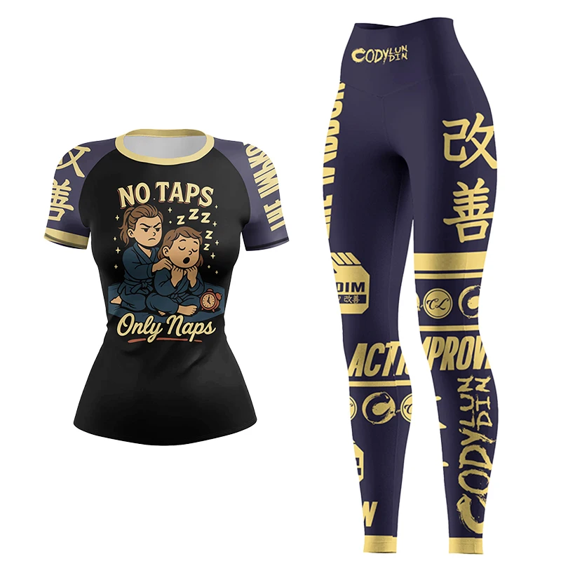 Cody Lundin TrainingTracksuit MMA Boxing Muay Thai Rashguard Fitness Workout Gym Clothing Compression Running Sets Sportswear