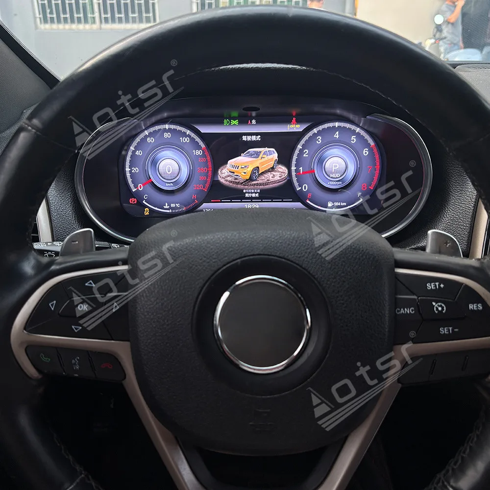 

Car LCD Digital Cluster For Jeep Grand Cherokee 2013-2018 Dashboard Virtual Cockpit Instrument Auto Speed Meter With Carplay