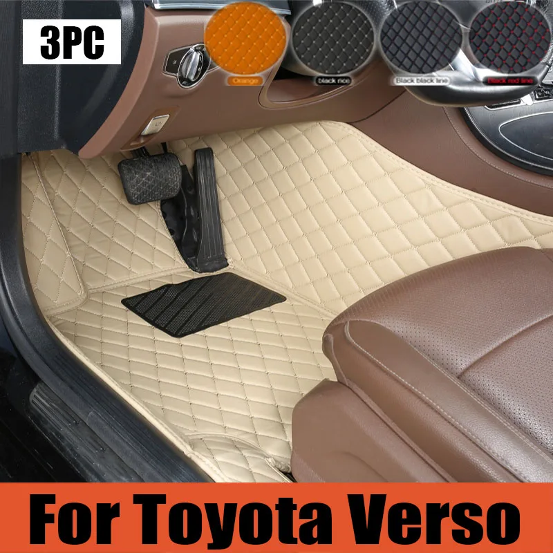 

Car Floor Mats For Toyota Verso Five Seats 2011 2012 2013 2014 2015 2016 2017 Custom Foot Pads Carpet Cover Interior trunk mat