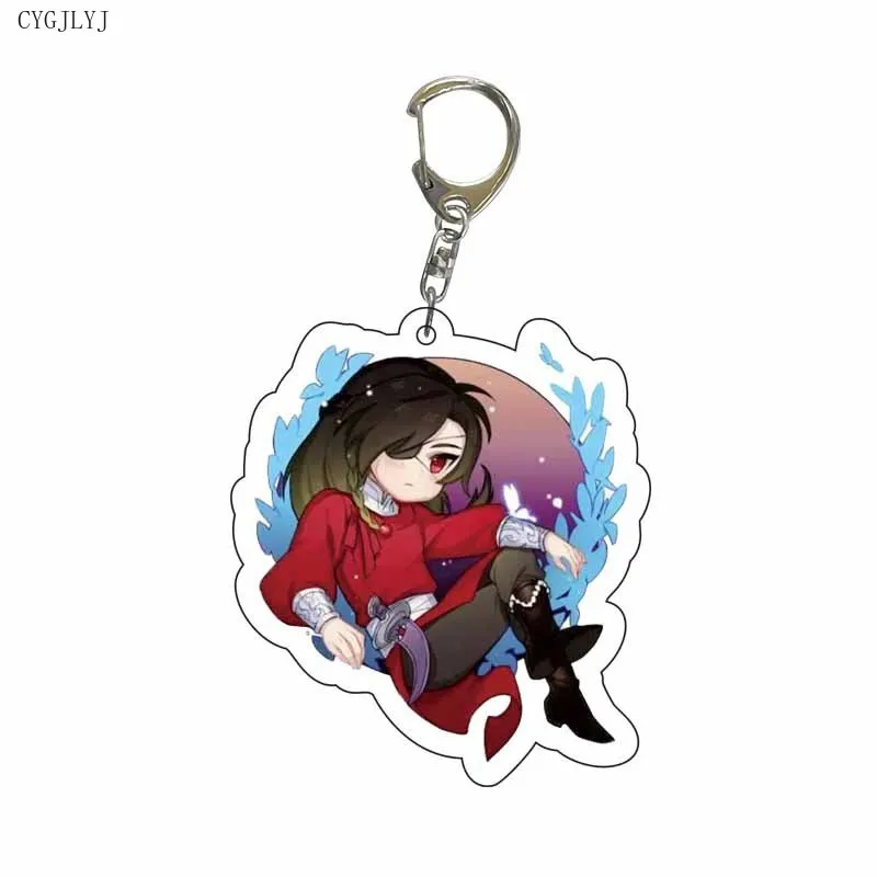 New Anime Tian Guan Ci Fu Keychain Acrylic Xie Lian Hua Cheng Figure Key Chain Mo Dao Zu Shi Chaveio For Children Birthday Gifts