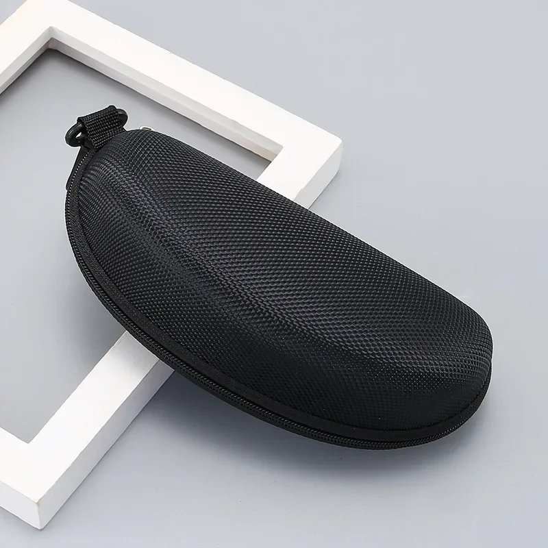 

Sunglasses Case Big Rimmed Black Business Oxford Cloth with Zipper Eyeglasses Case Box Bag Accessories Fashion Glasses Box