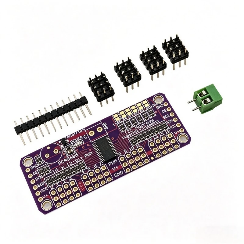 PCA9685 16-Channel 12-bit PWM Servo Driver Module with I2C Interface for Arduino