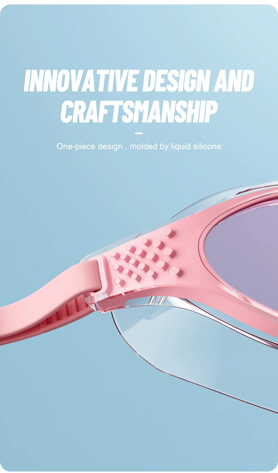 Großen Rahmen Professionelle Schwimmen Wasserdichte Food Grade Silikon Gläser Schwimmen Brillen Anti-Fog UV Erwachsene Männer Frauen Taucherbrille – Detail 4