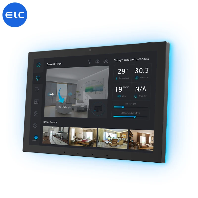POE RK3576S 4+64GB 1280*800 10.1-Inch IPS All-In-One Home Automation Tablet PC Android 14 for Smart Home Business Front Camera