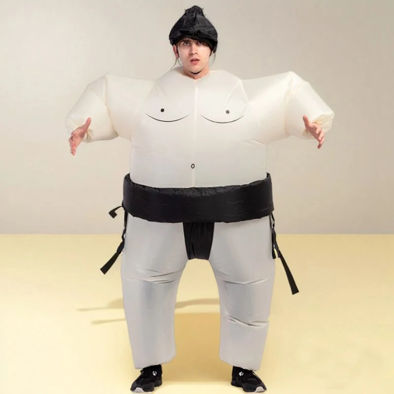 

Adult Unisex Funny Multicolor Inflatable Sumo Costume Halloween Party Dance Performance Cosplay Stage Costume Props Accessories