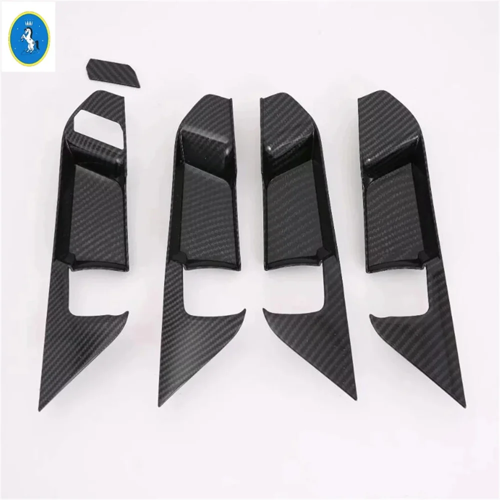 

Inner Door Pull Handle Hand-clasping Bowl Cover Trim For TOYOTA RAV4 RAV 4 XA50 2019 - 2023 Carbon Fiber Interior Accessories