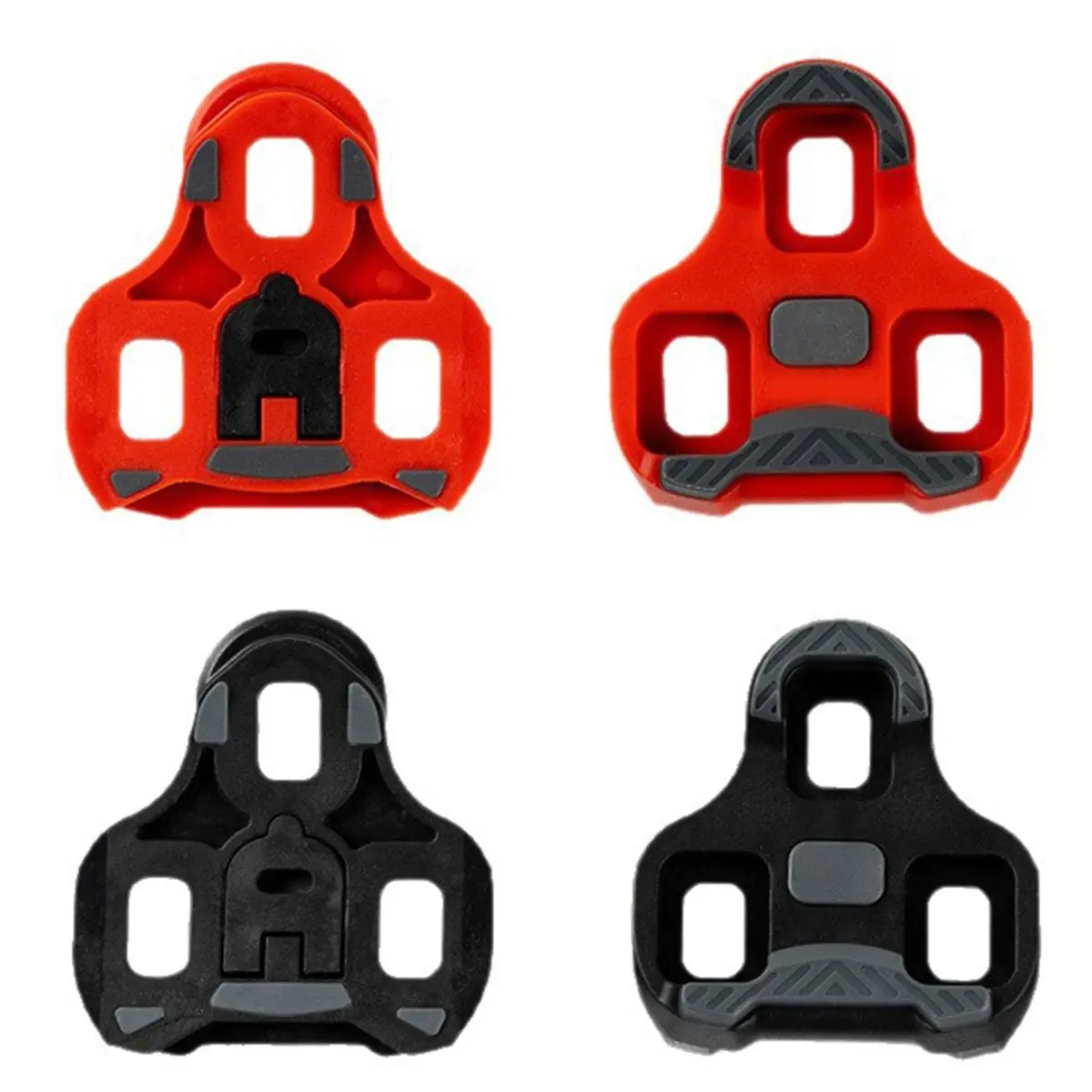 AT33 Road Bike Cleats, Adjustable 0° 9° Float Pedal Clips for Cycling Shoes, Anti-Slip Replacement Cleats for Road Bicycles