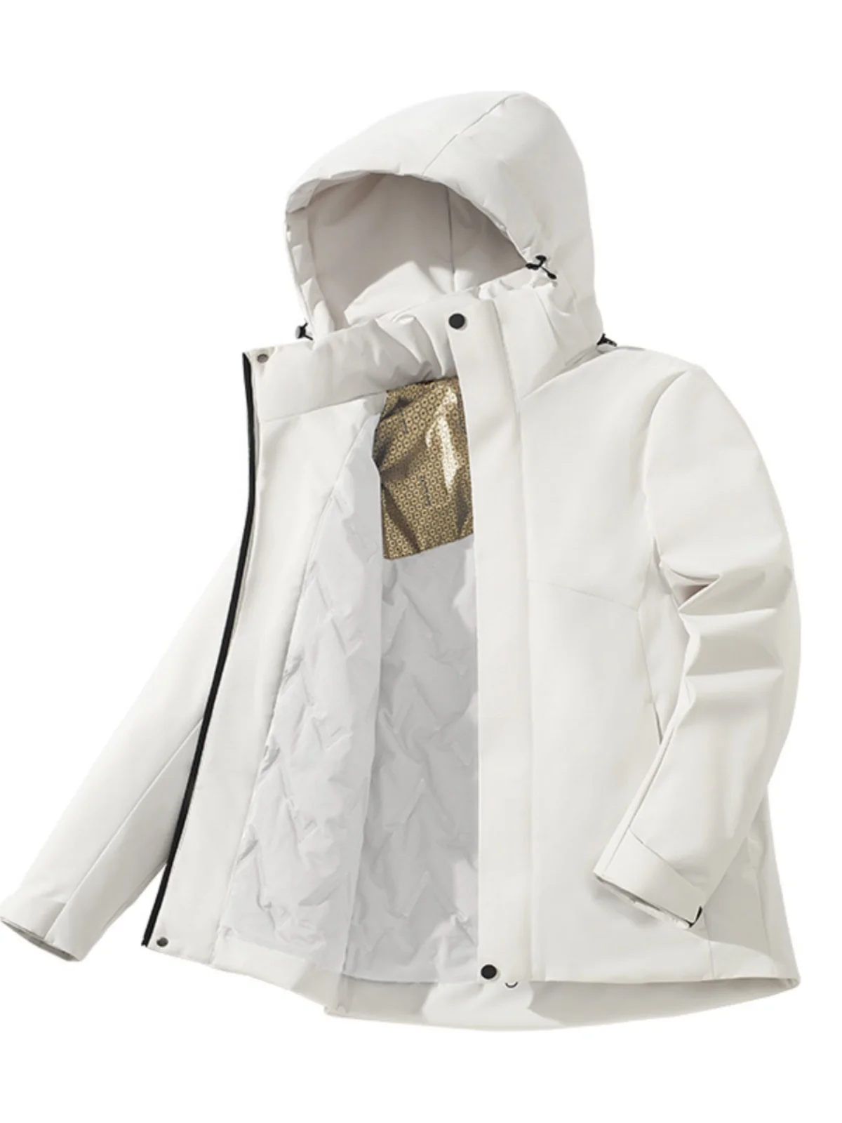 

aphene Outdoor Cotton Jaet Waterproof Thiened Hooded Cotton Coat Youth Faion Warmth Extra Thiened Spring Season