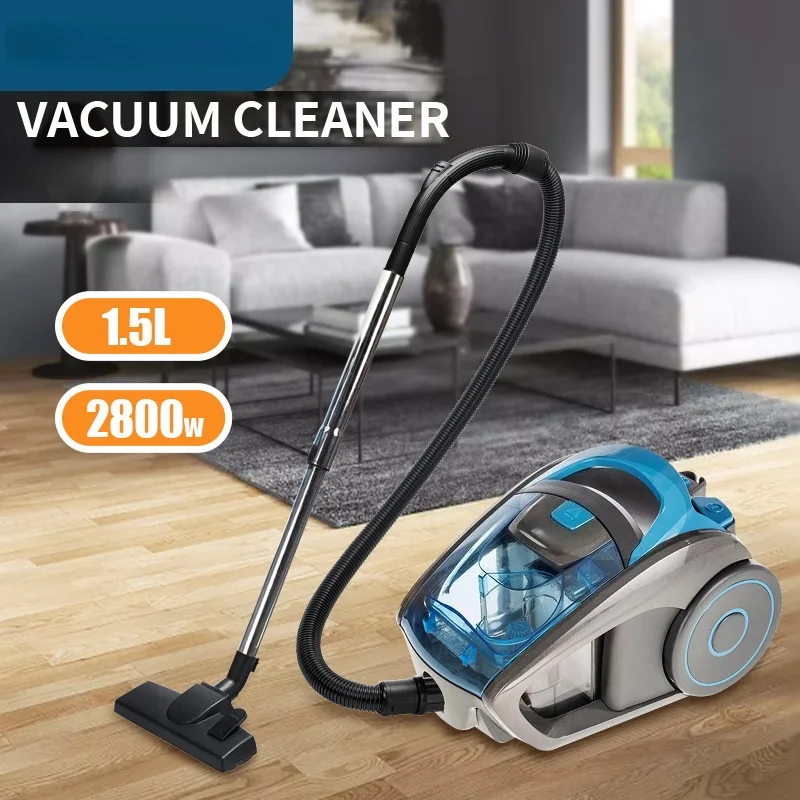 2800W Bagless Canister Vacuum Cleaner Portable Vacuum Cleaner 15000PA Suction Household Multi-functional Dust Removal Mite Dry