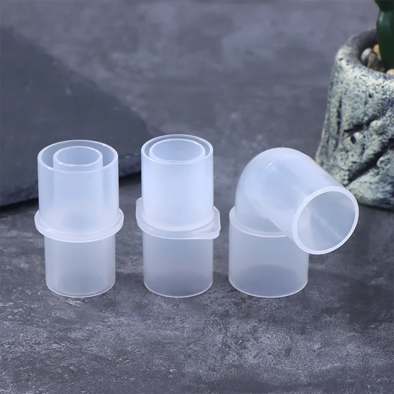 Blanco 15mm a 22mm circuito de respiración de anestesia sistema corrugado conector recto herramienta veterinaria Material PP