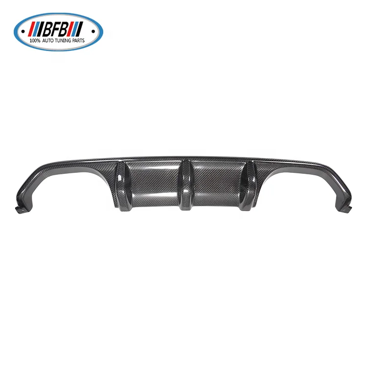 100% Fit Real Dry Carbon Fiber Rear Lip Bumper Spoiler Diffuser stick on style for F80 F82 M3 M4 2014