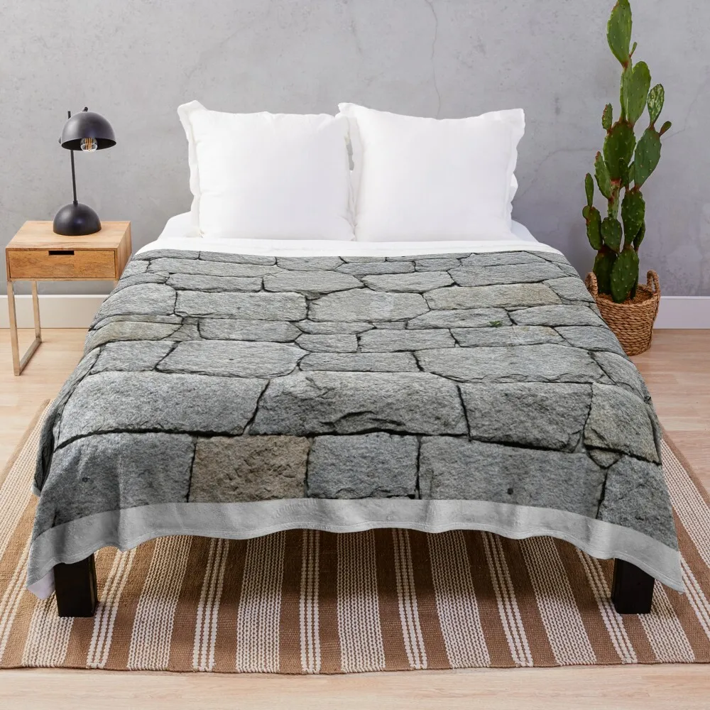 Castle Walls, Japan (highest resolution and quality) Throw Blanket decorative Thermal Blankets