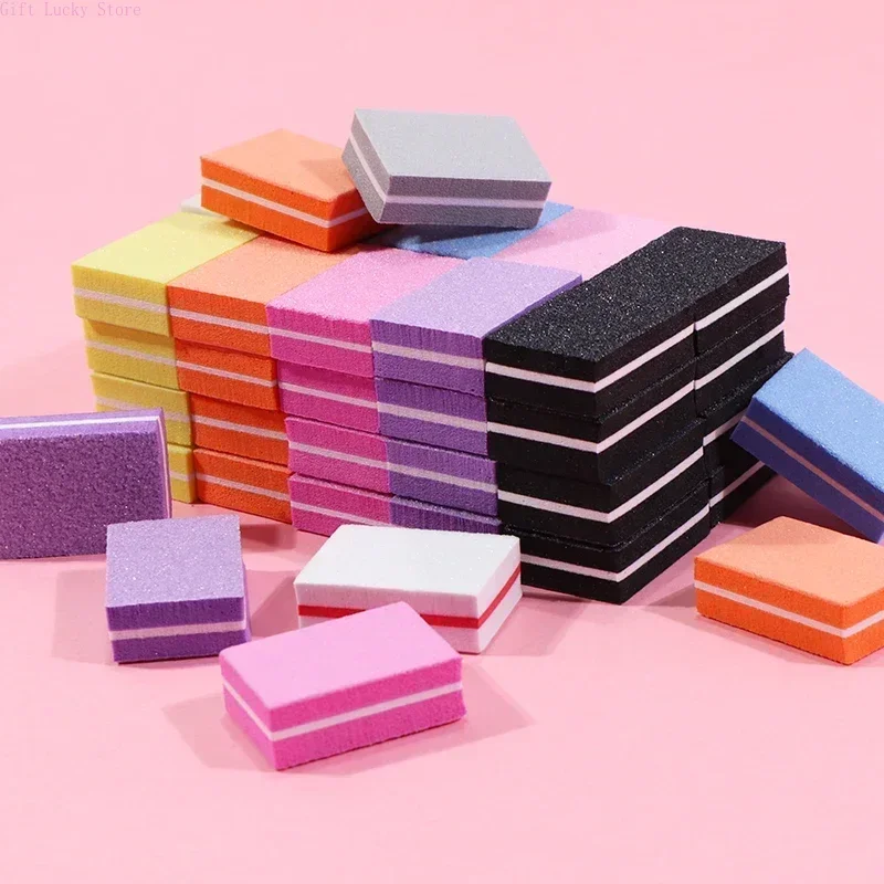 10-100psc البسيطة التلميع الرملي الملفات كتلة باديكير الرعاية مسمار الفن عازلة البولندية مانيكير باديكير ملف الأظافر أدوات مسمار سحر جديد #6