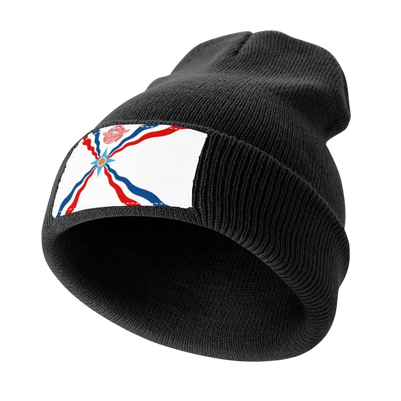 Assyrian flag Knitted Cap Anime Hat Vintage Designer Man Women's