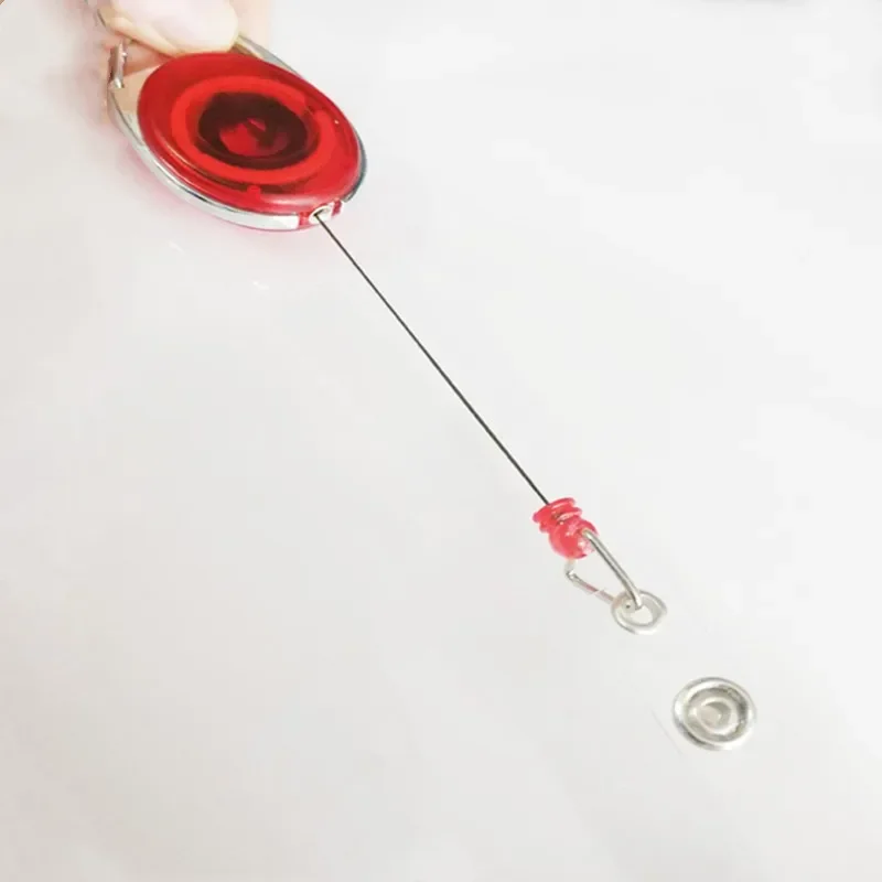 Porte-badge rétractable à nervures faciles, porte-clés, étui de couverture de permis de travail, clip pour personnel, infirmière, étiquette d'identification, porte-carte d'identité