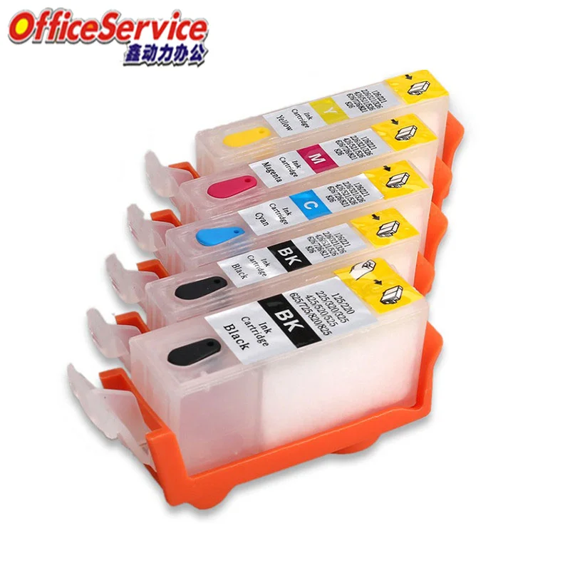 PGI-520 CLI-521 Refillable ink cartridge for Canon IP3600 IP4600 MX860 MP540 MP550 MP560 MP620 MP630 MP640 MP980 MP990 printer