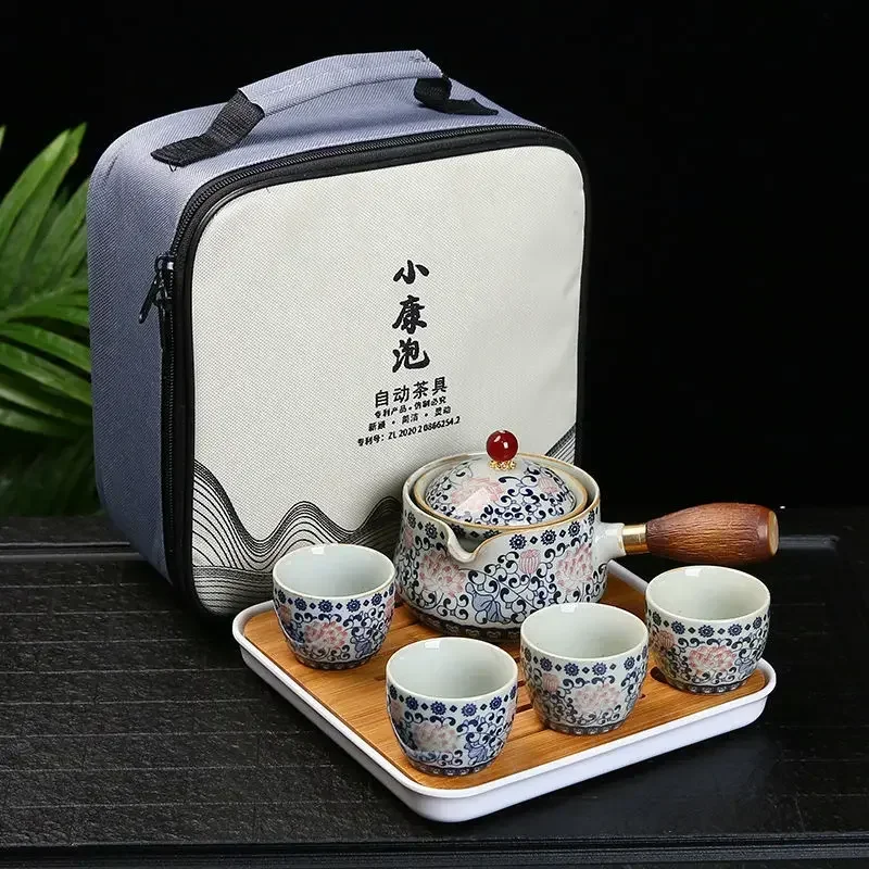 19 Styles Chinese Kung Fu Tea set Travel Ceramic Portable Teapot Maker Infuser Teacup Cup for