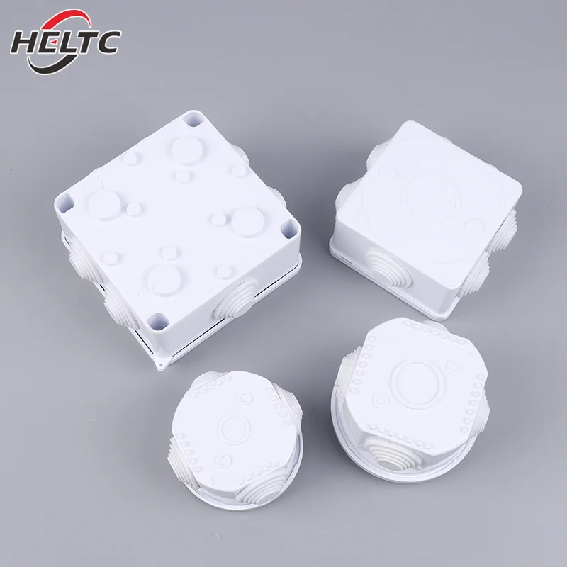 1pcs White Connection Cable Branch DIY Waterproof IP65 Power Case Junction Box Indoor Wire Shell Electric Control Boxes