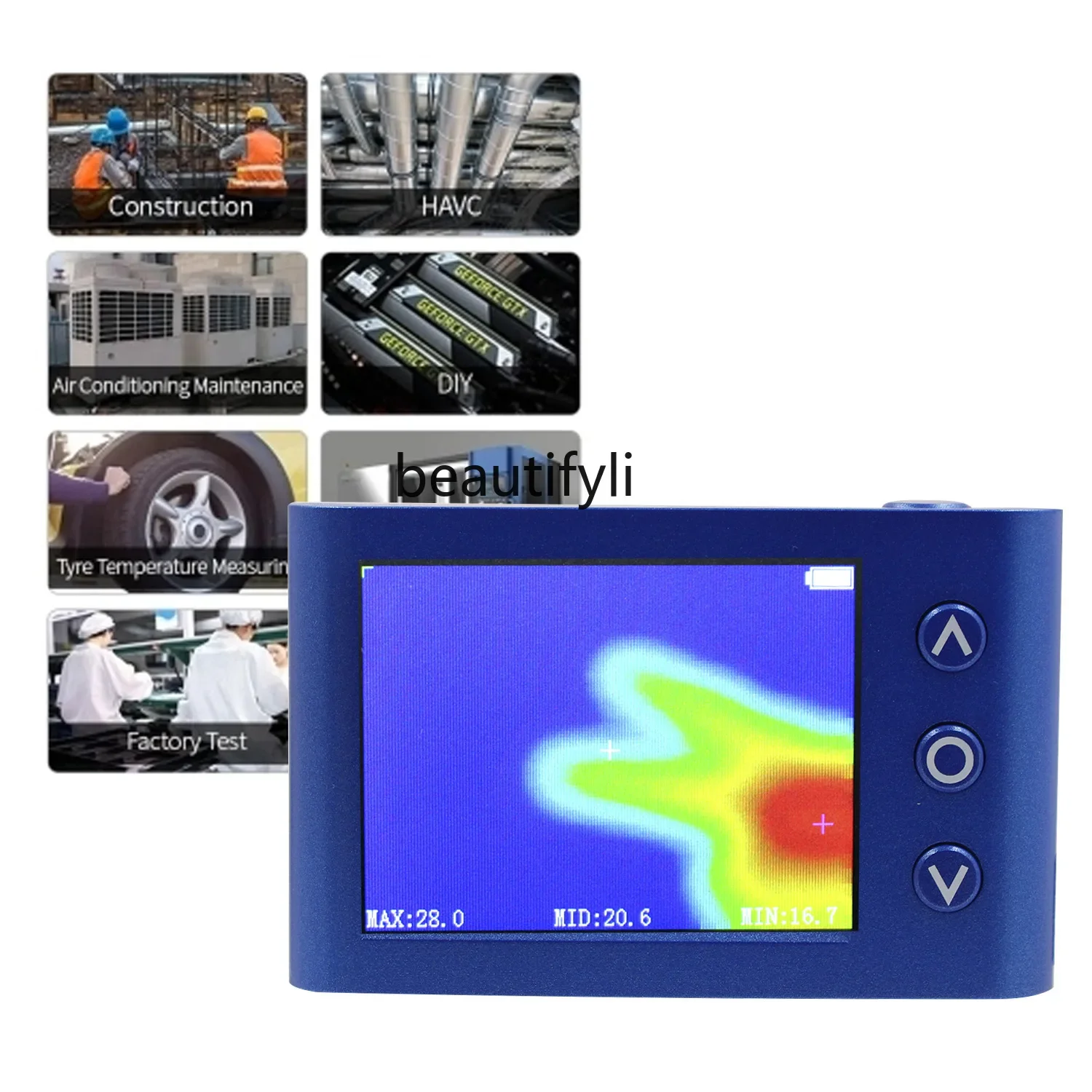 Asmt42 Infrared Thermal Imager, Handheld Thermal Imager Infrared Imager Visual Thermometer, Can Take Pictures