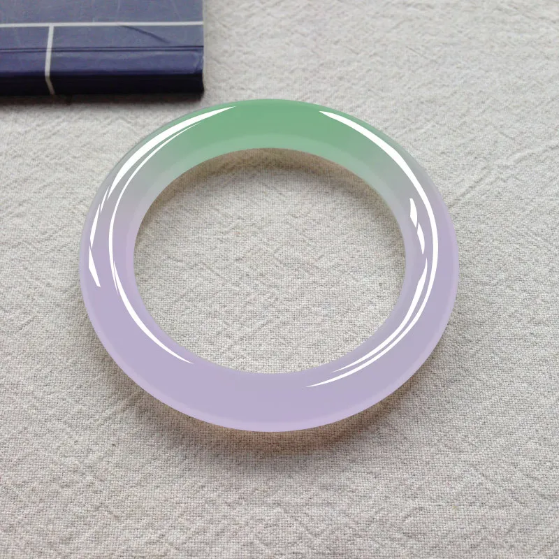 Natural ice violet jadeite , spring color, round shape, princess jade , mother's bracelet