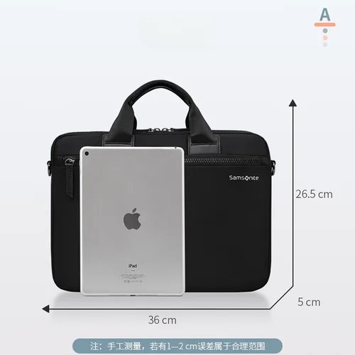 Samsonite 새로운 화려한 남성 비즈니스 캐주얼 MacBook 노트북 가방 Apple 노트북 용 14 인치 BP5 블랙 싱글 숄더 백 